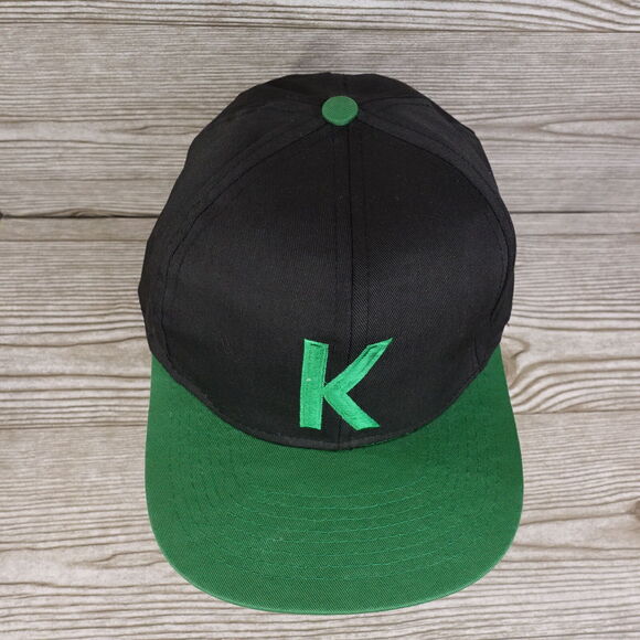 VINTAGE KOOL CIGARETTES PROMO BLACK GREEN SNAPBACK BASEBALL HAT CAP - Picture 2 of 8